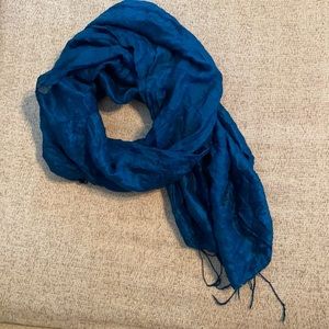 GUC - rustic silk scarf teal